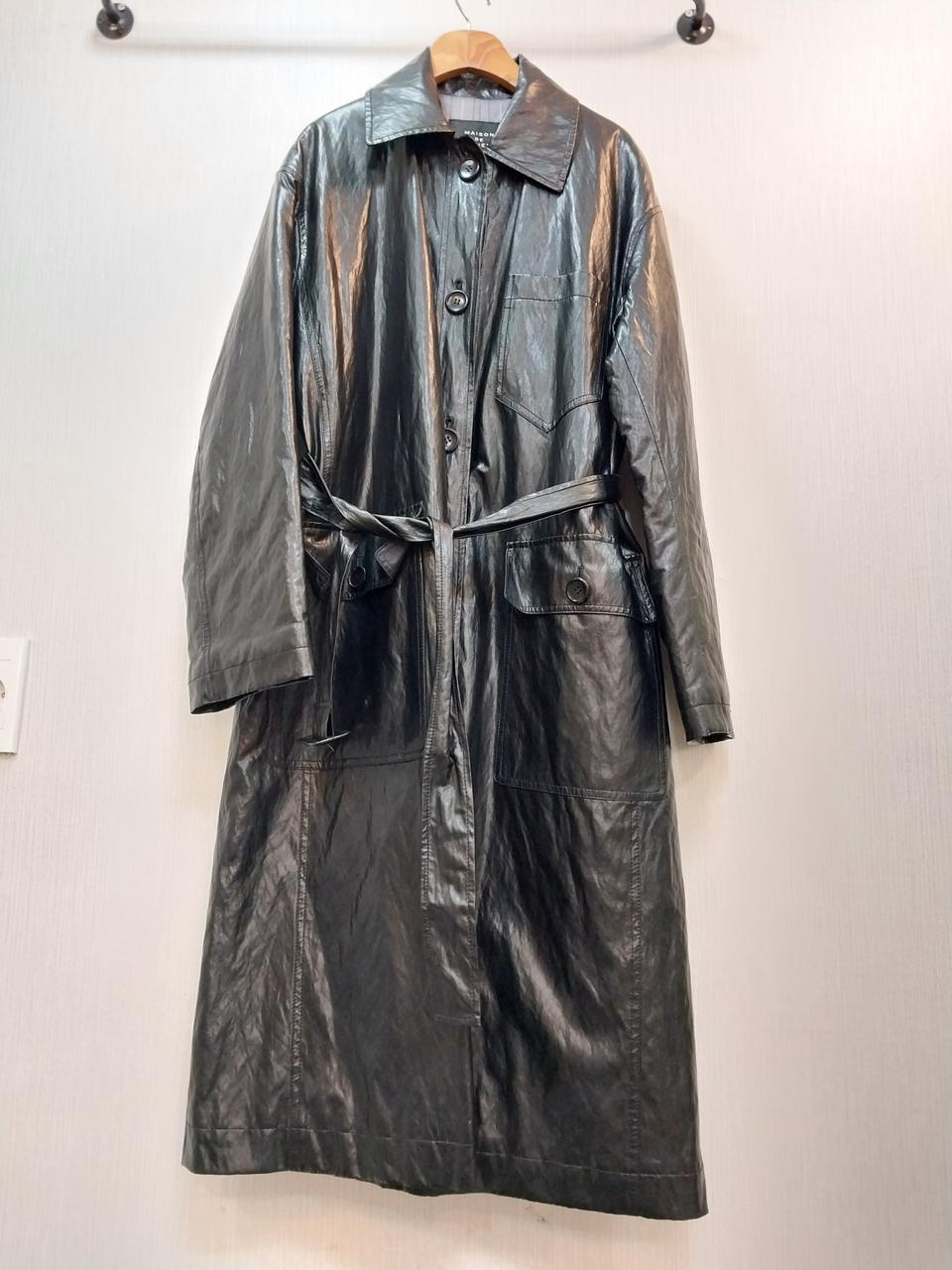 메종 드 메이어 레더 트렌치