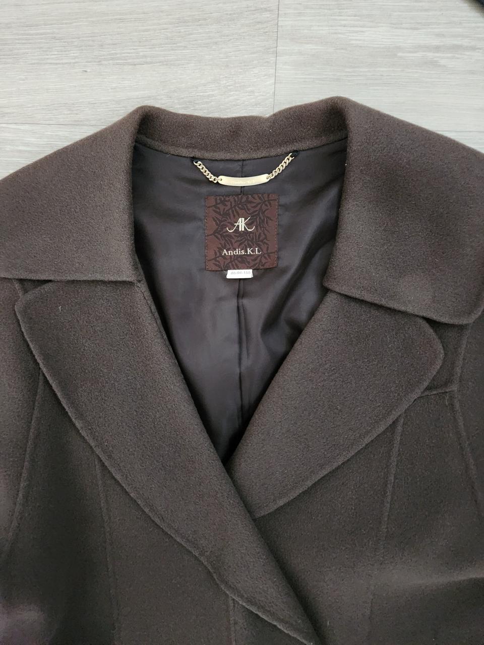 (FREE) 울80 브라운 코트 + 벨트 세트 기장92