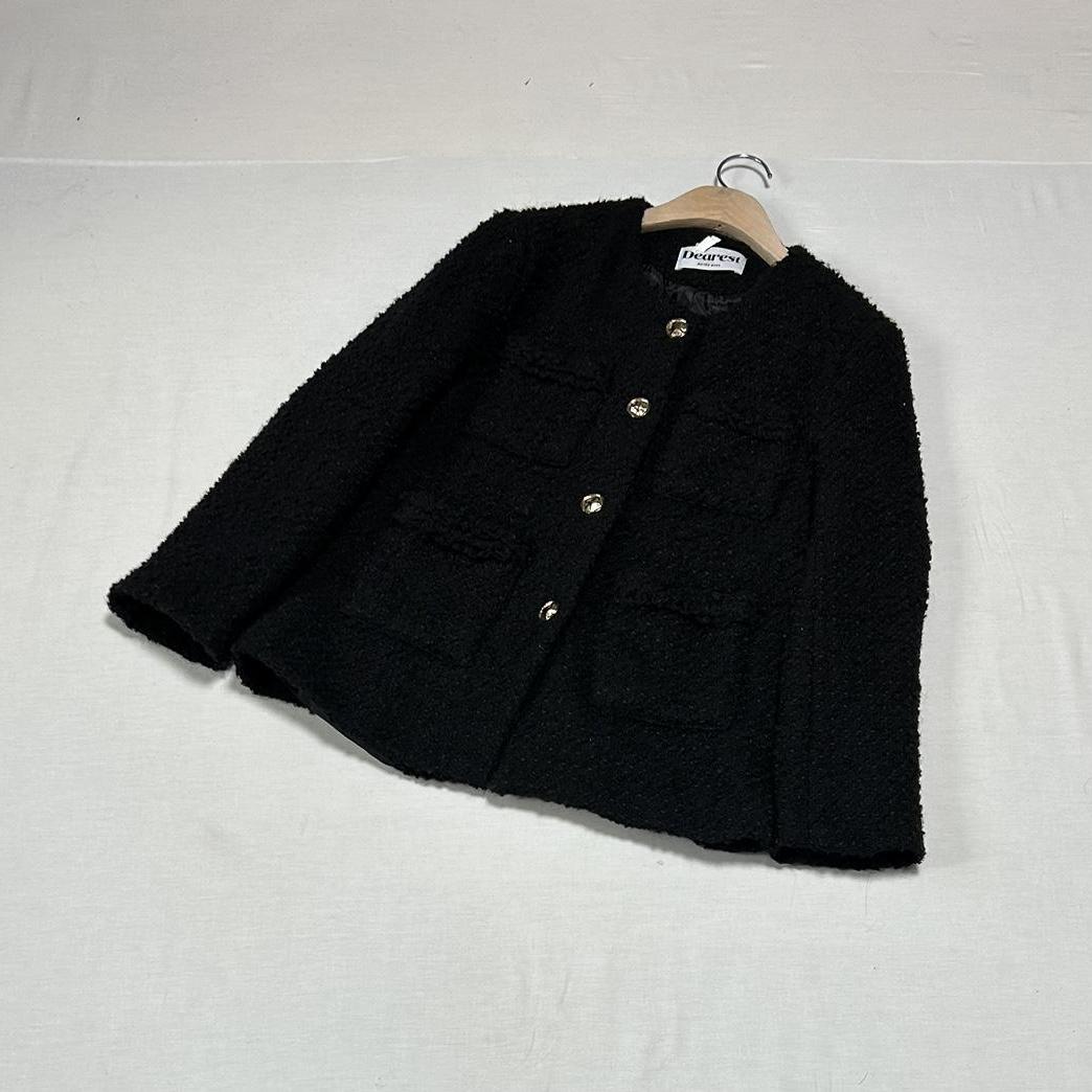 메이비베이비 양털 트위드 자켓