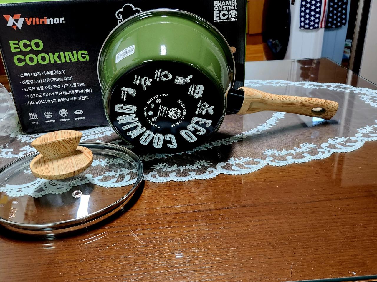 스페인현지 직수입 비트리노무쇠18리터편수냄비