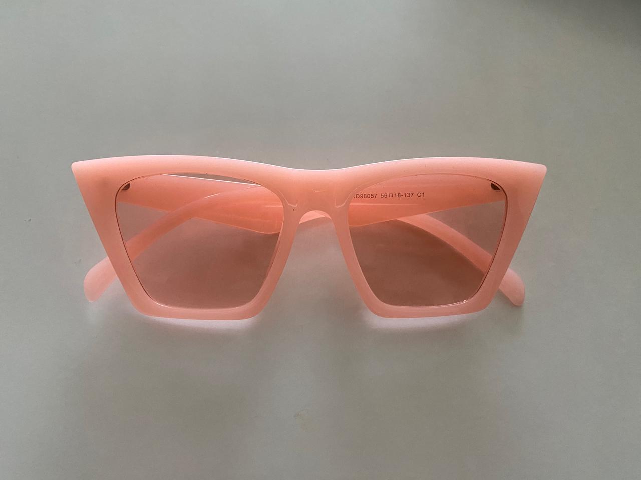 스퀘어 선글라스 핑크