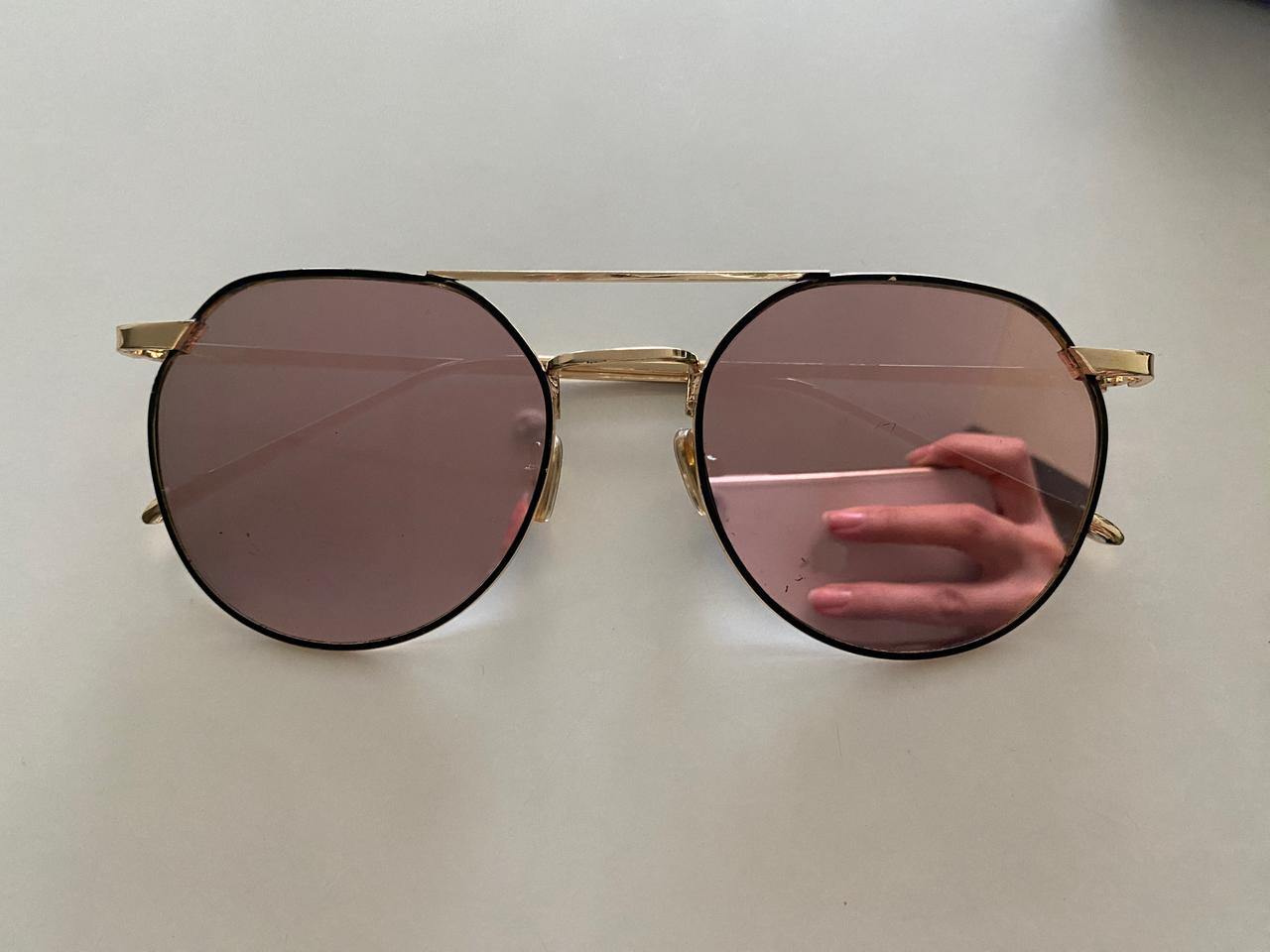 핑크 미러 선글라스