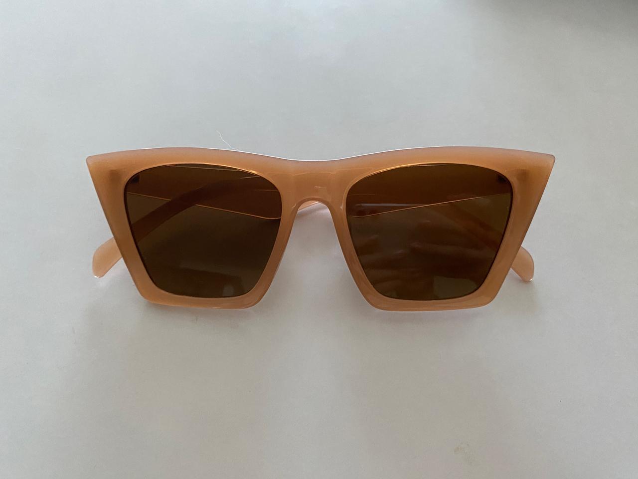 스퀘어 선글라스 브라운