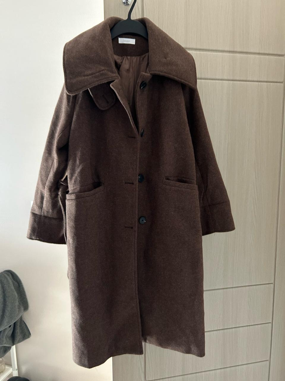 새것 세일러카라 코트 자켓