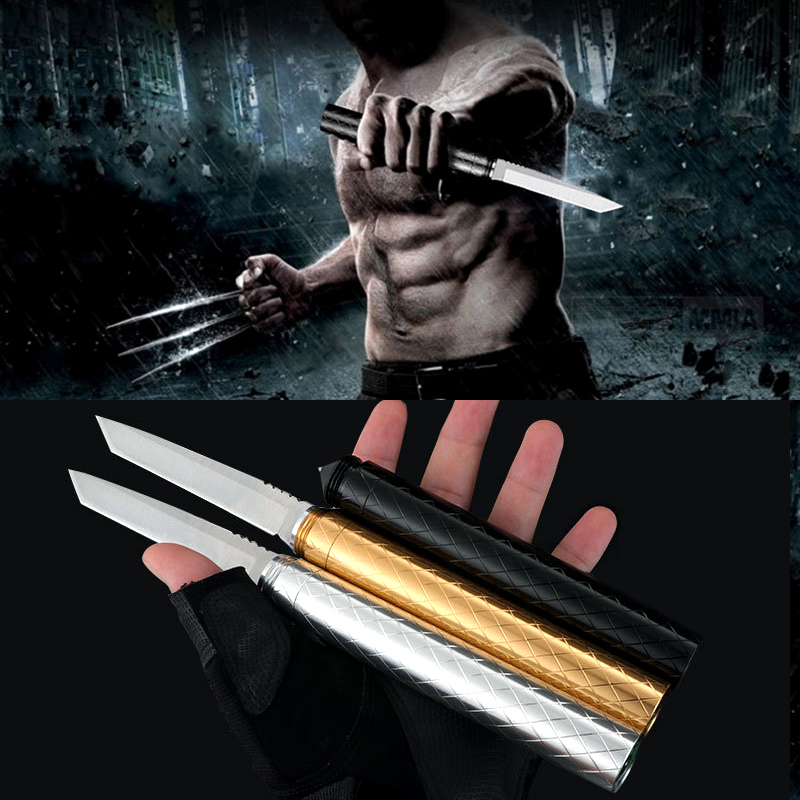 울버린 감성 초간지 캠핑칼 3종 회전칼집 아웃도어 서바이벌 삼색단검