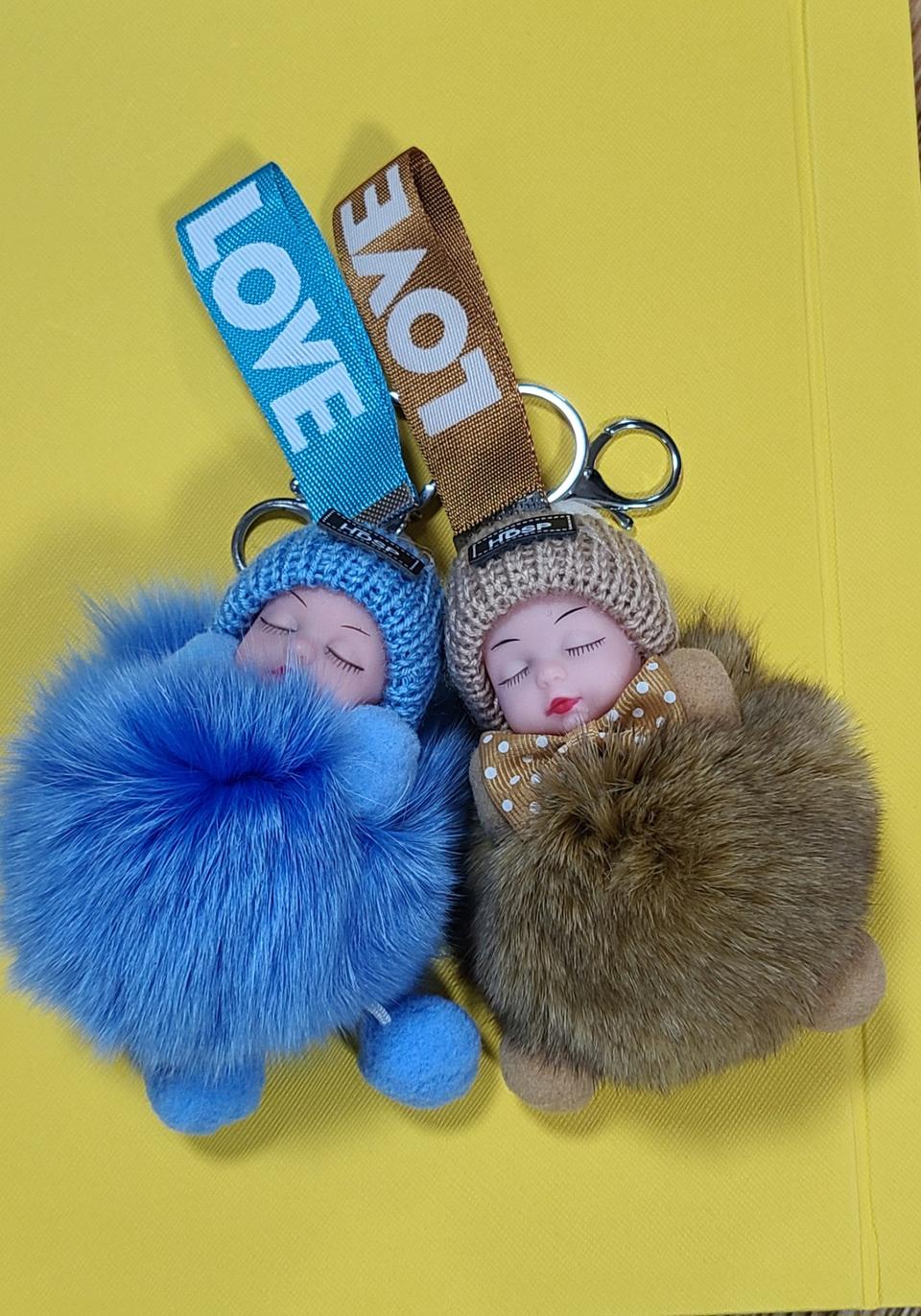 보들보들 귀염  아기 키링