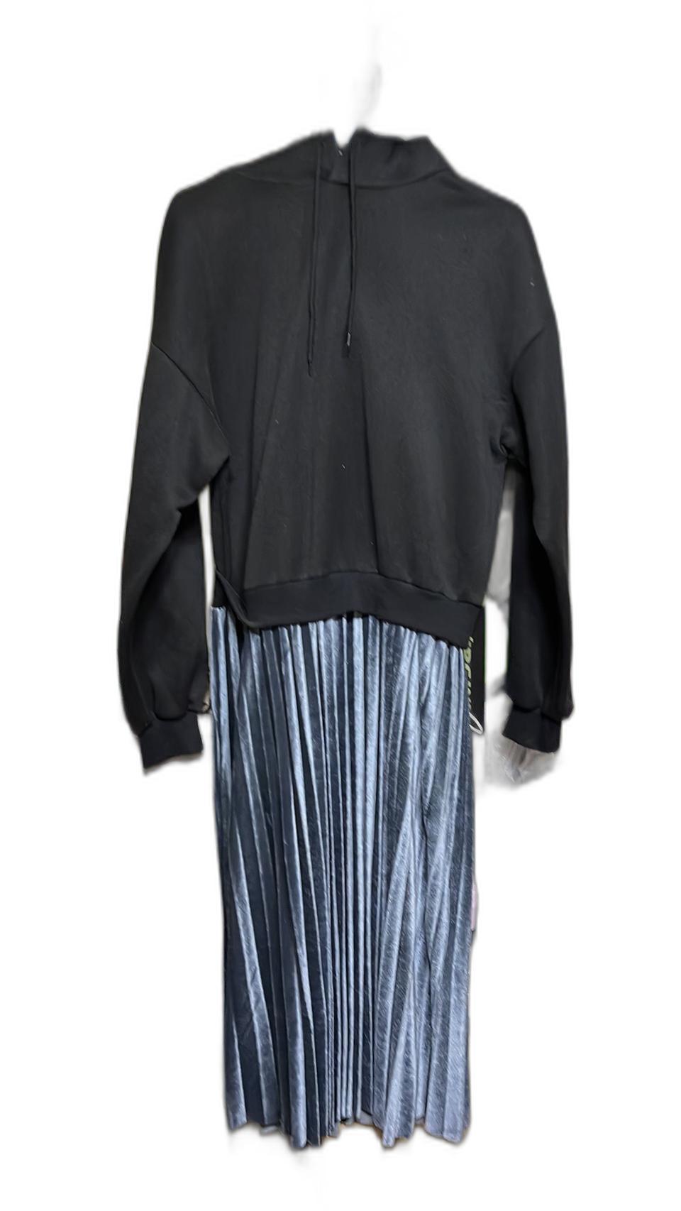 기모 후드 주름치마 원피스