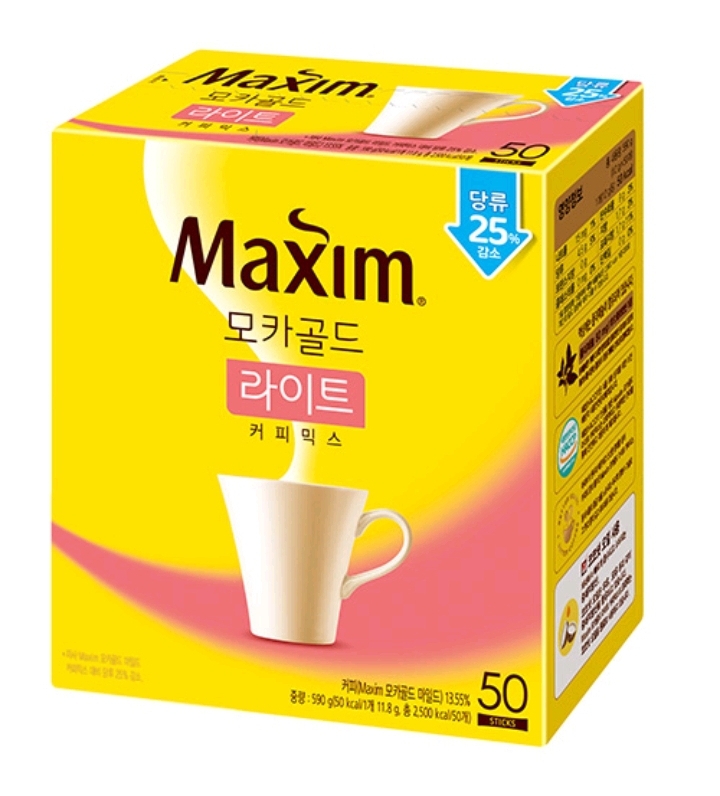 무배 맥심 모카골드 라이트 커피믹스 50T.100T