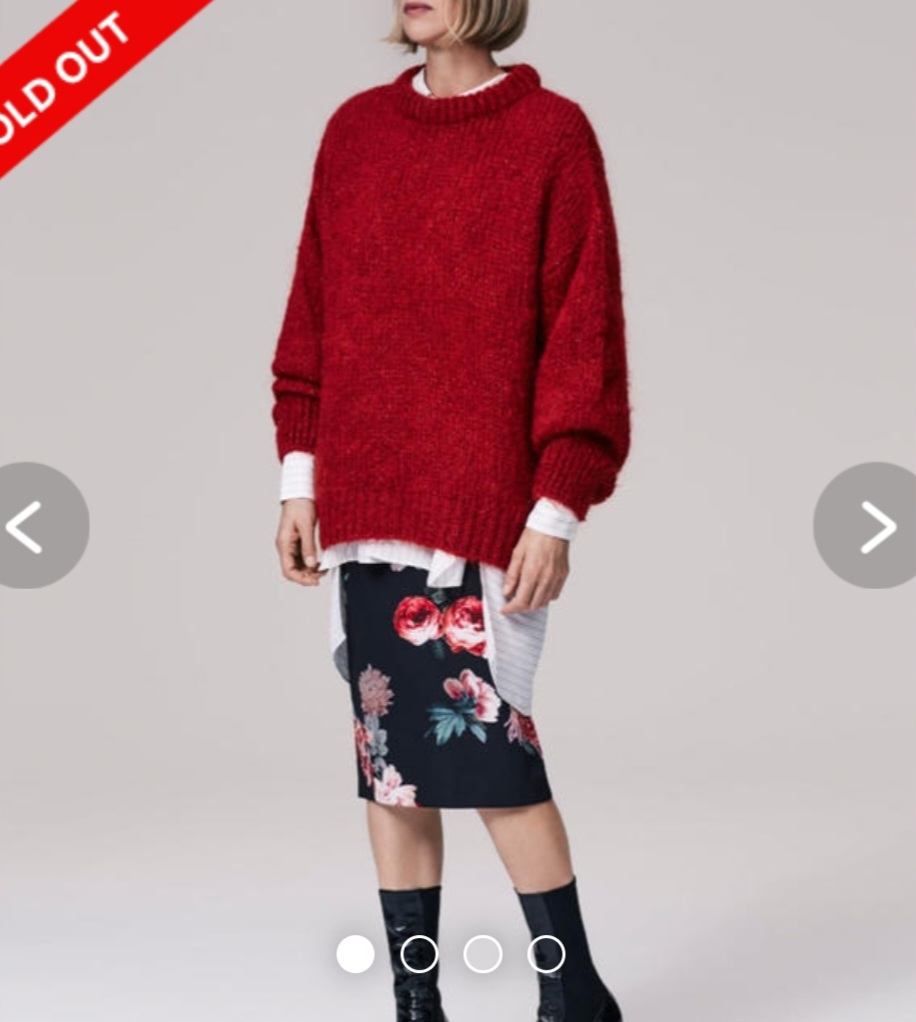 (free)자라 레드 니트(크리스마스 대비!!)