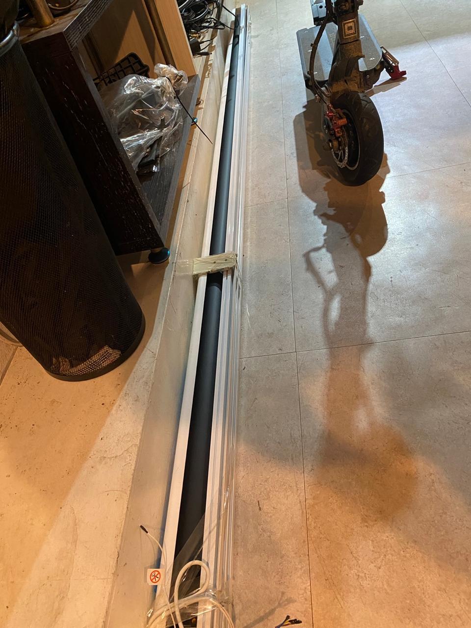 120인치 주문제작 자동 전동스크린 판매교환