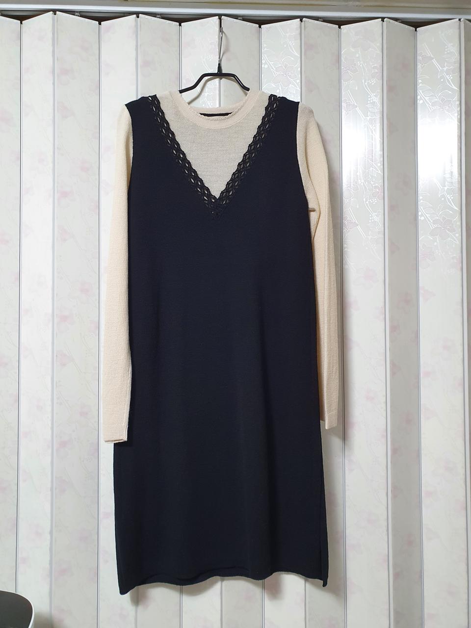 SJSJ 모직 니트 원피스 55