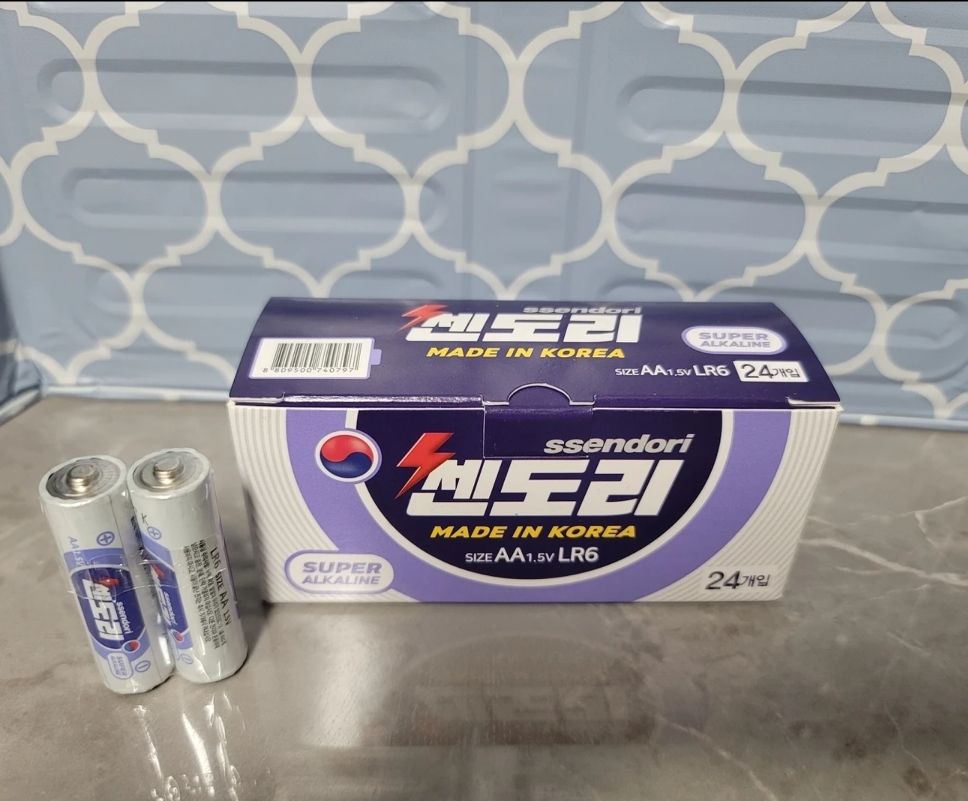 쎈도리 AA건전지 1박스당 24개 판매합니다
