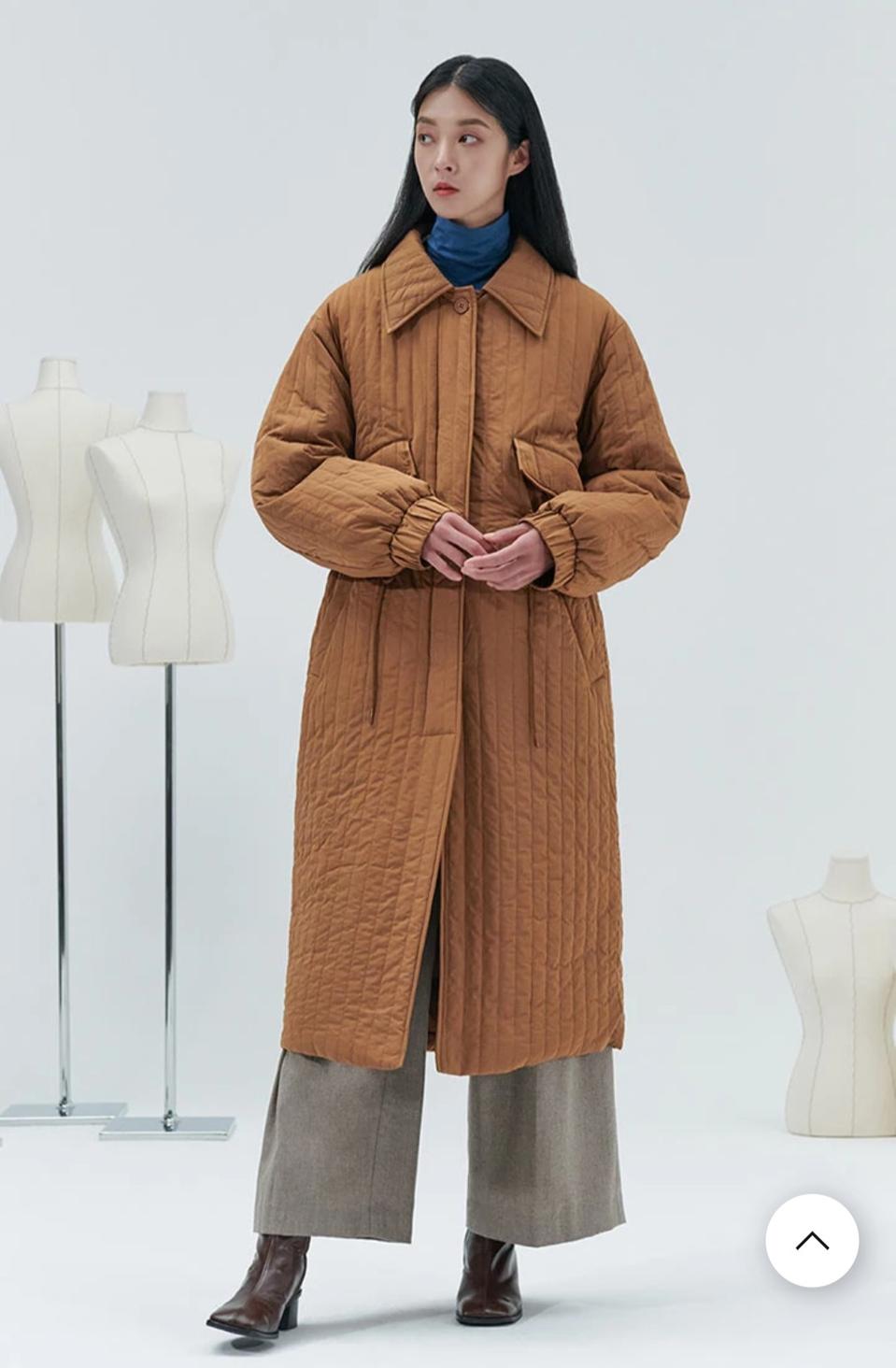 김서룡 구스다운 롱코트 새거