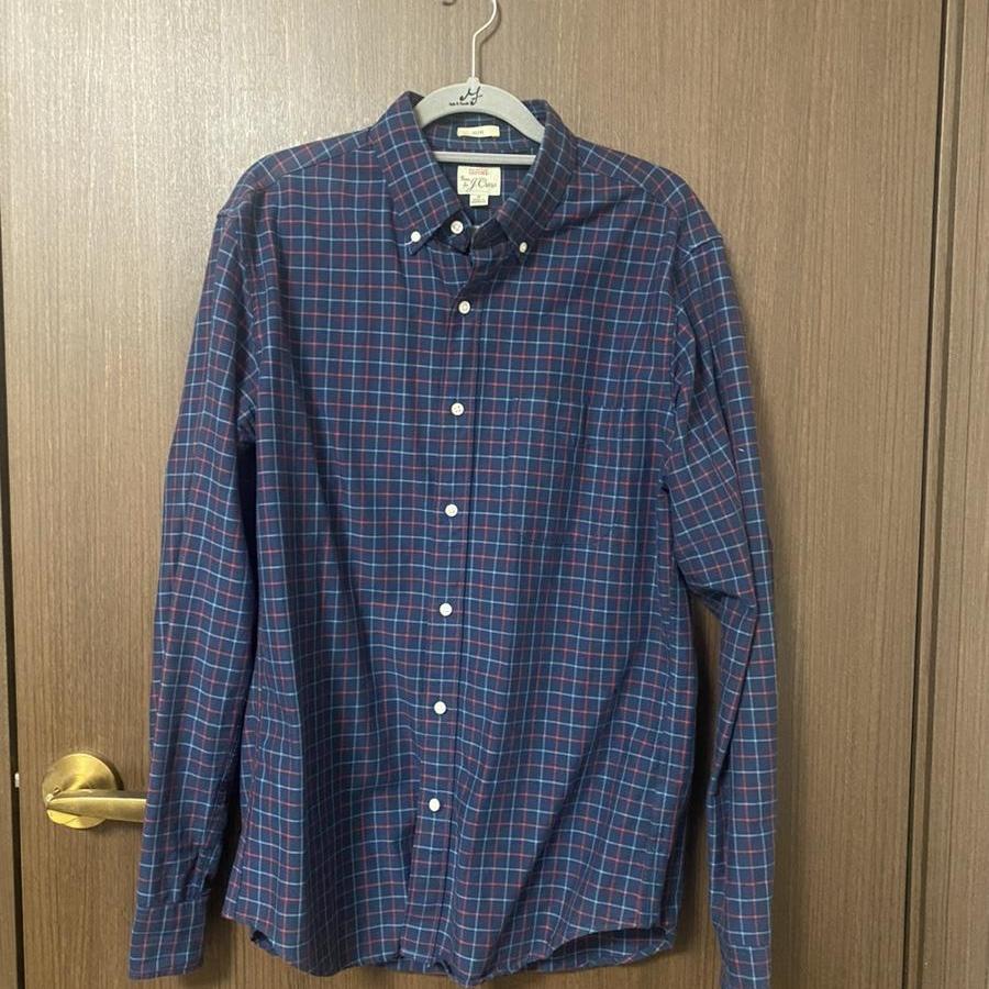 제이크루 타탄체크 옥스포드셔츠 m(100)