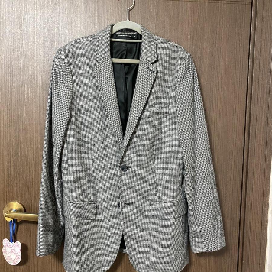 클럽모나코 울-캐시미어 체크 자켓 블래이저 38