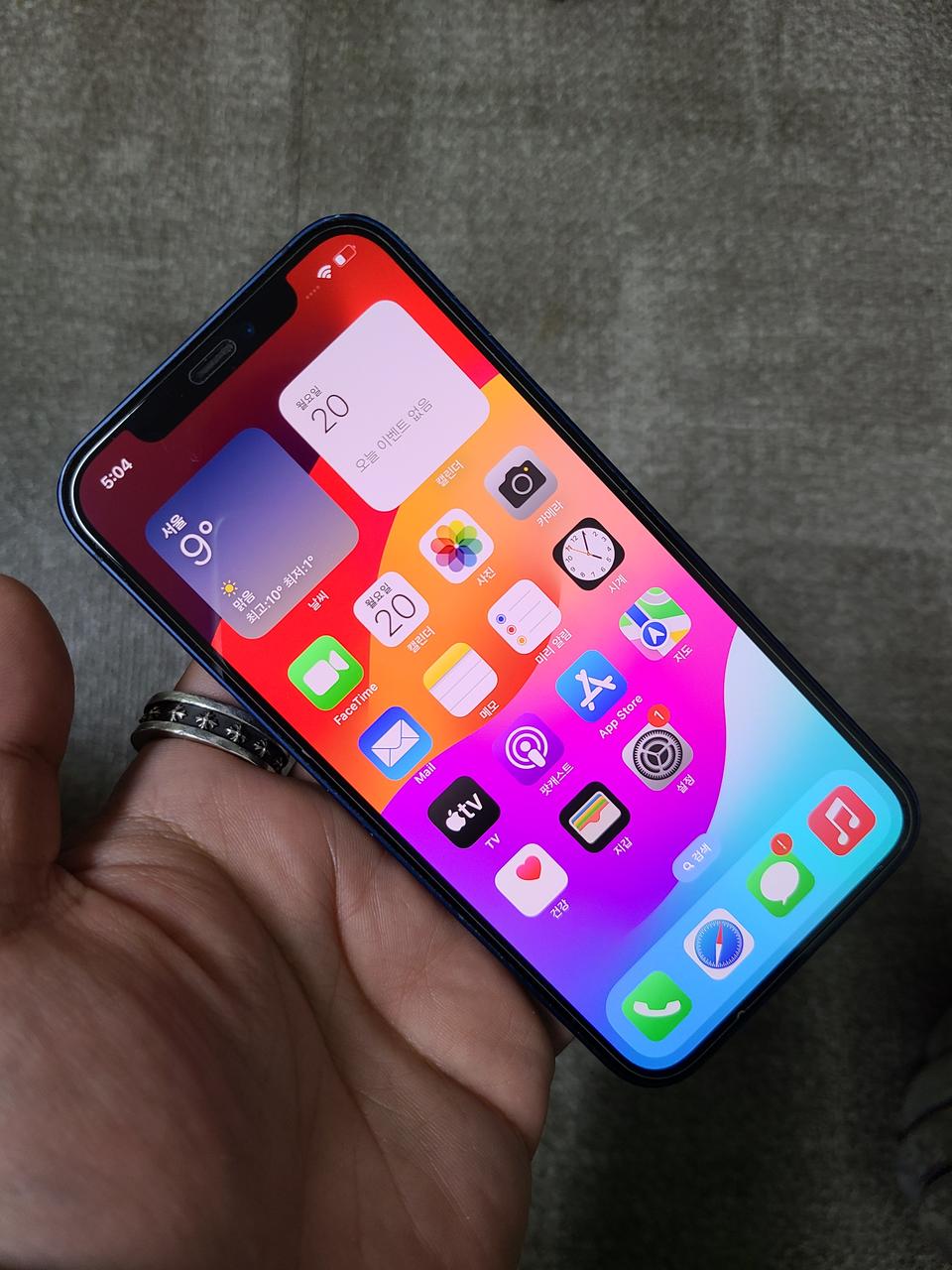 아이폰12 128G 블루 상태굿 정상해지 싸게팜 37만원!!