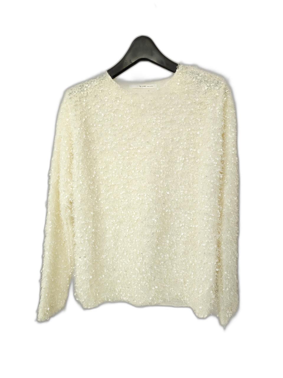 새상품 털실 티셔츠 긴팔 부클 니트