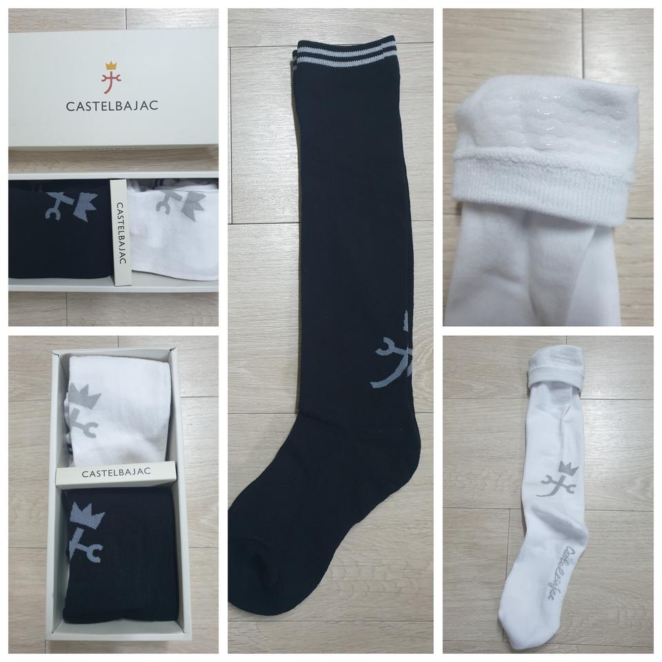 2개세트 여성 골프 니삭스 스포츠양말 이중바닥