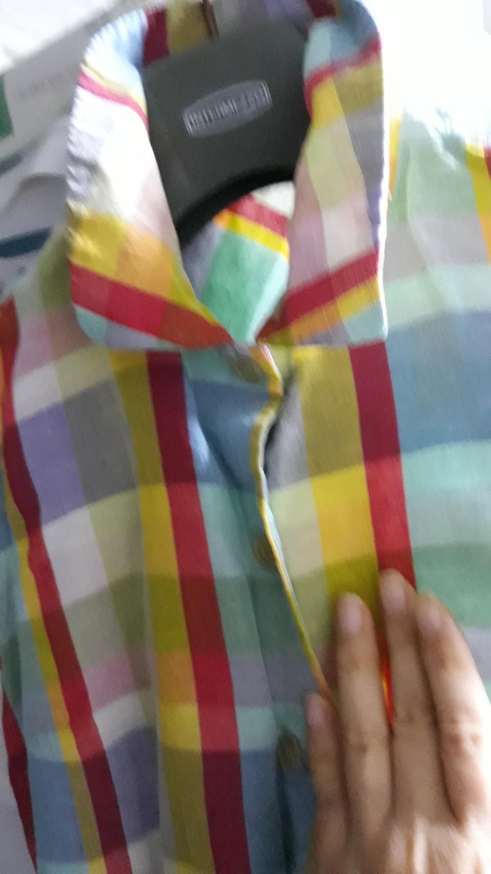 베네통 단추민소매 원피스.44~작은66