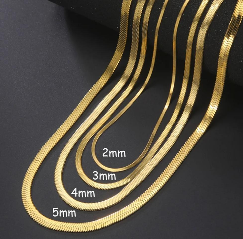 5mm 뱀줄 목걸이 ~