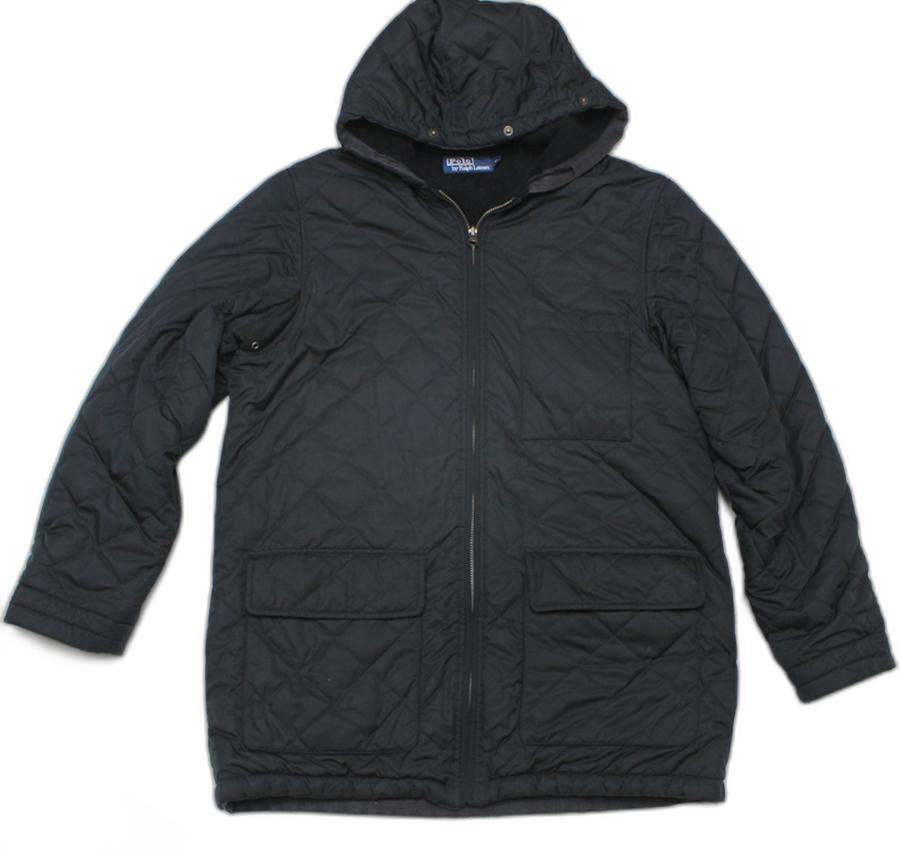 폴로 두산정품 남성 100 적당 두툼 후드 퀼팅 점퍼/H05