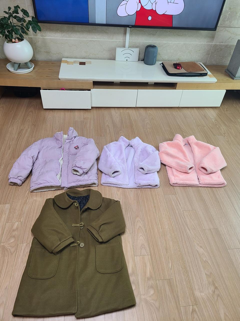 여아 130자켓 4종 일괄판매