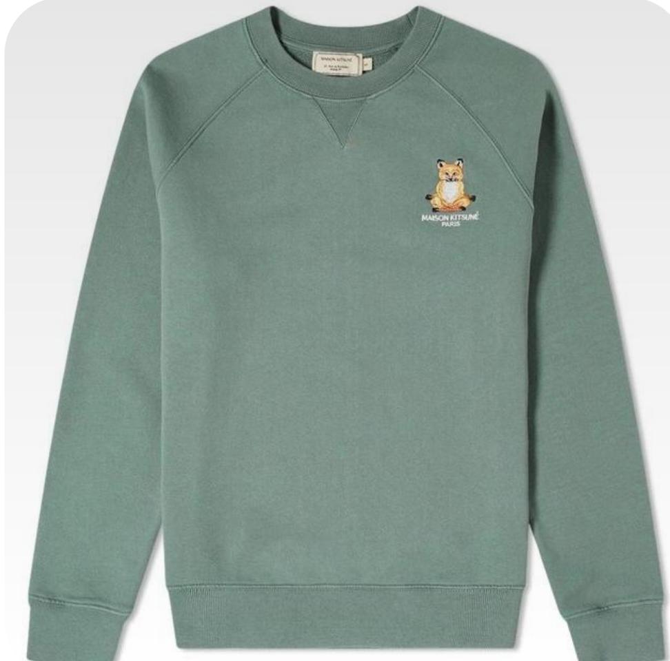 메종키츠네 요가폭스 블루그린 새상품