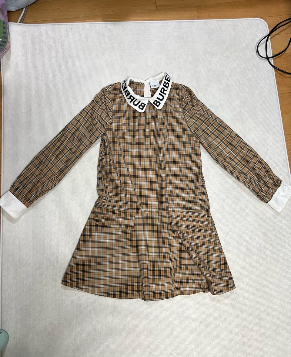 버버리키즈 노바체크 원피스 14y 성인55