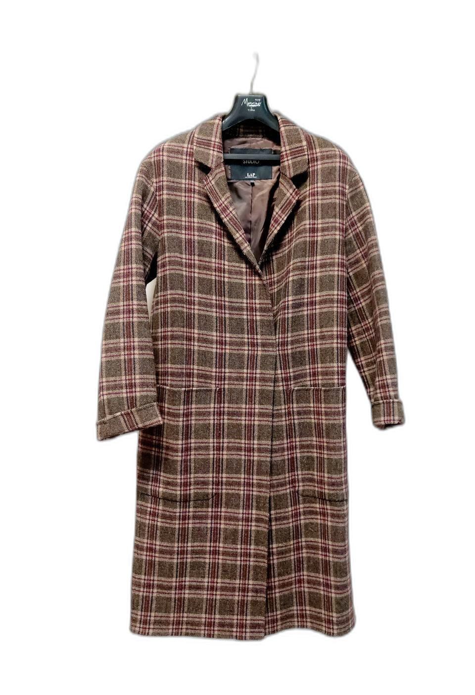 랩 캐시미어 모직 코트(S)