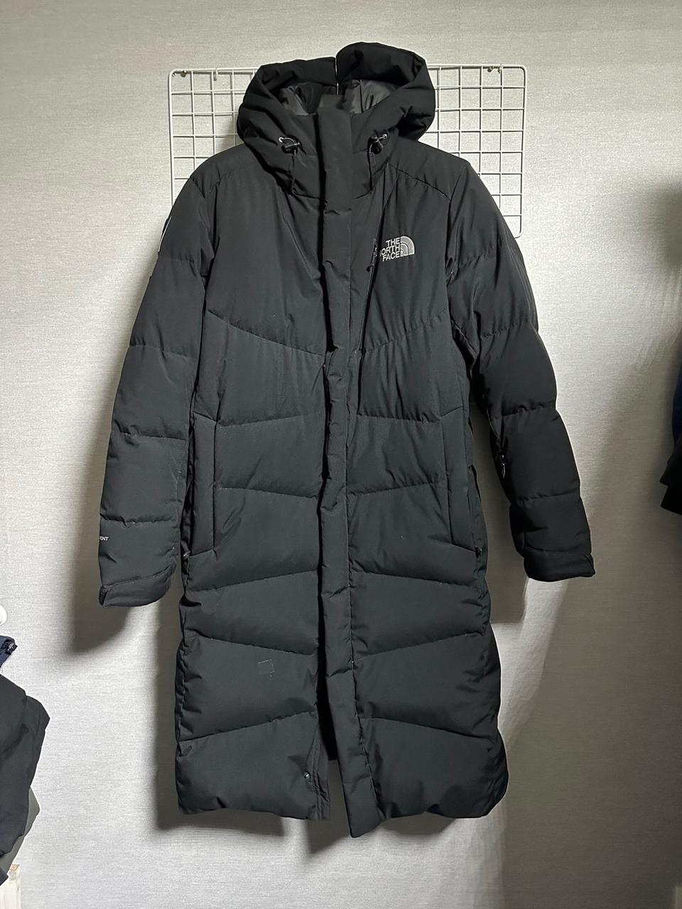 노스페이스 구스 롱패딩 100