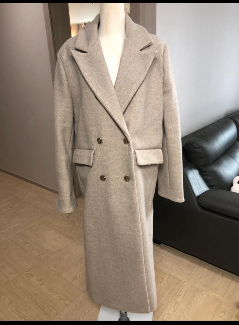 롱 코트 울 자켓
