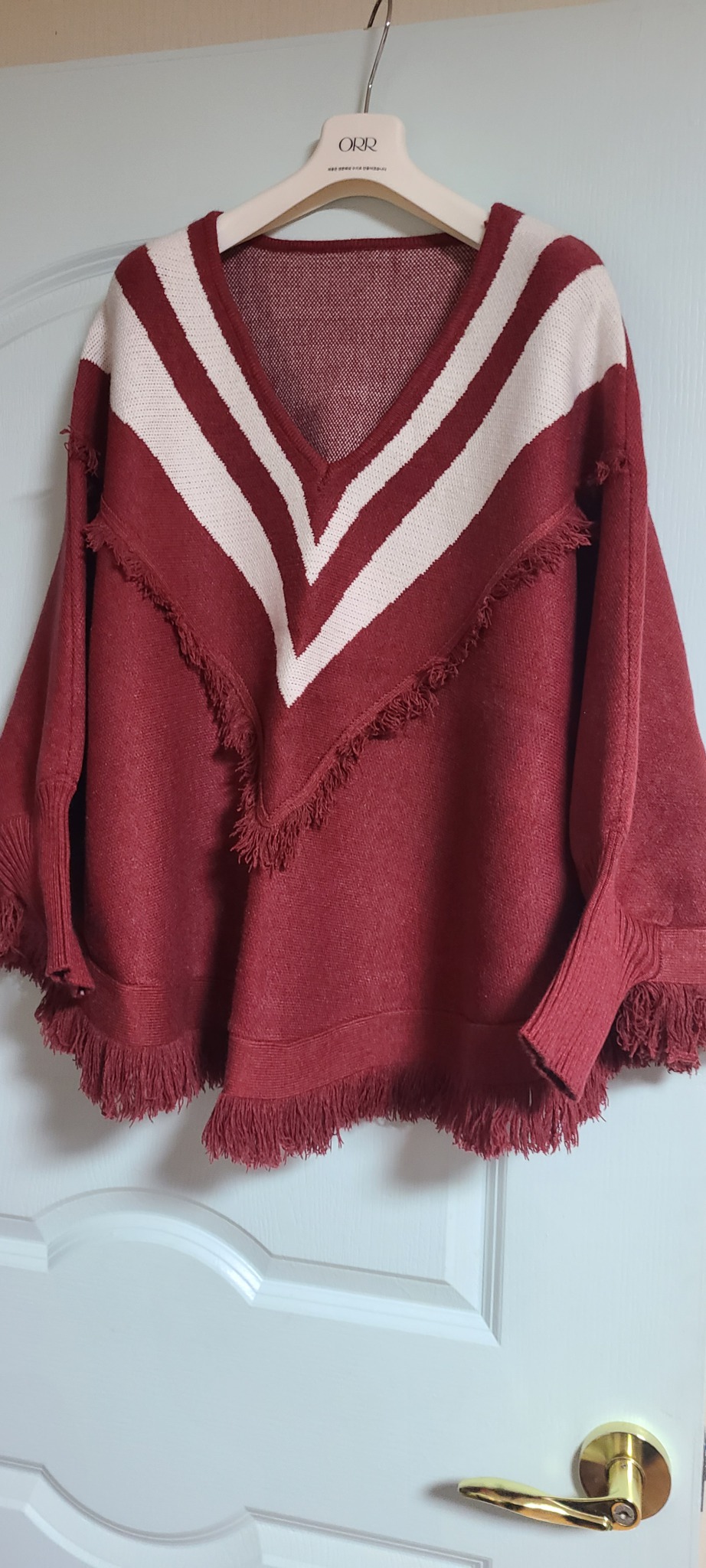 가오리핏 니트 스웨터