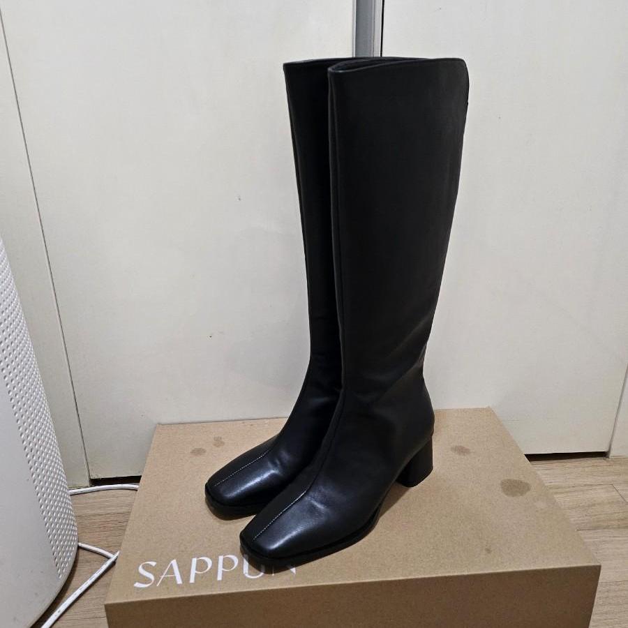 사뿐 르베라 스퀘어 롱부츠 250