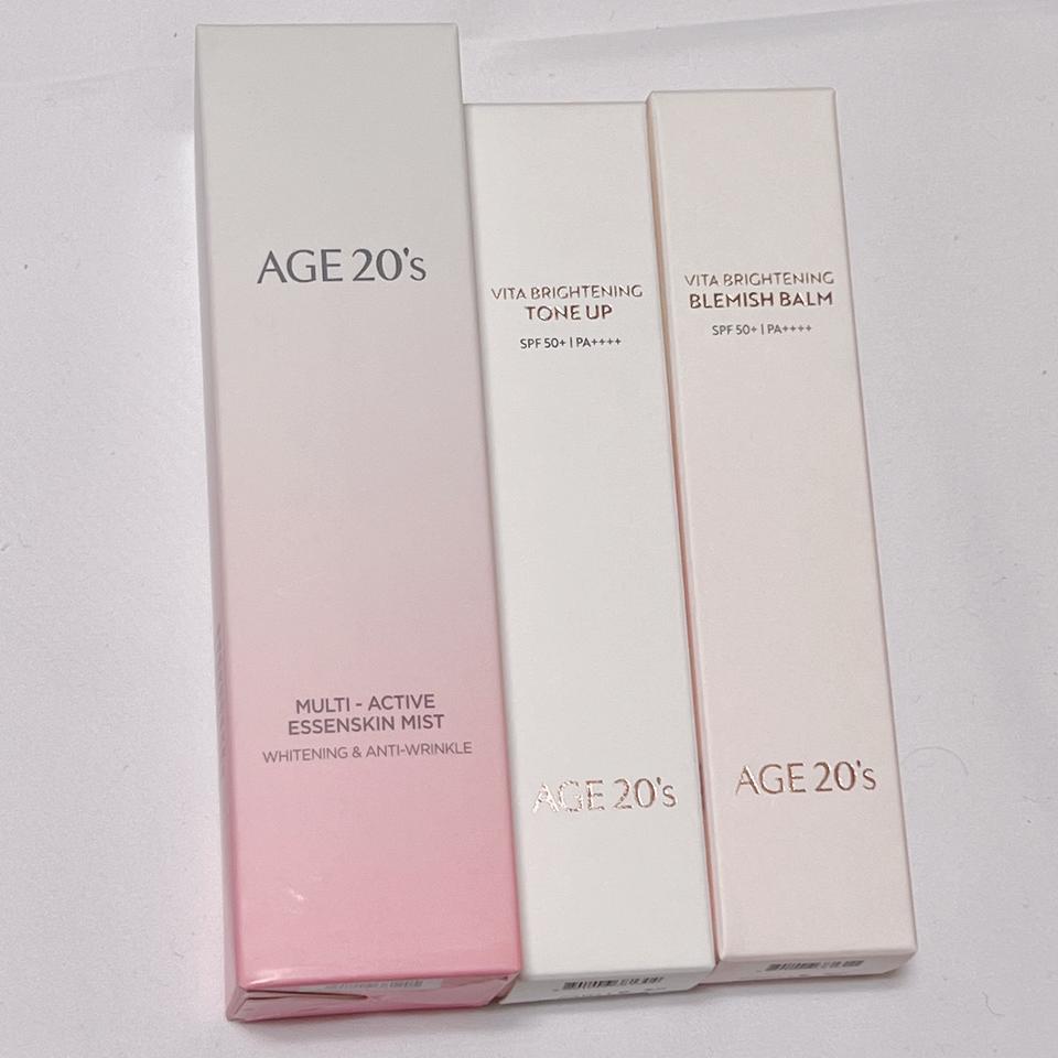 일괄) 에이지투웨니스 비타 브라이트닝 비비크림 톤업크림 에센스킨 미스트