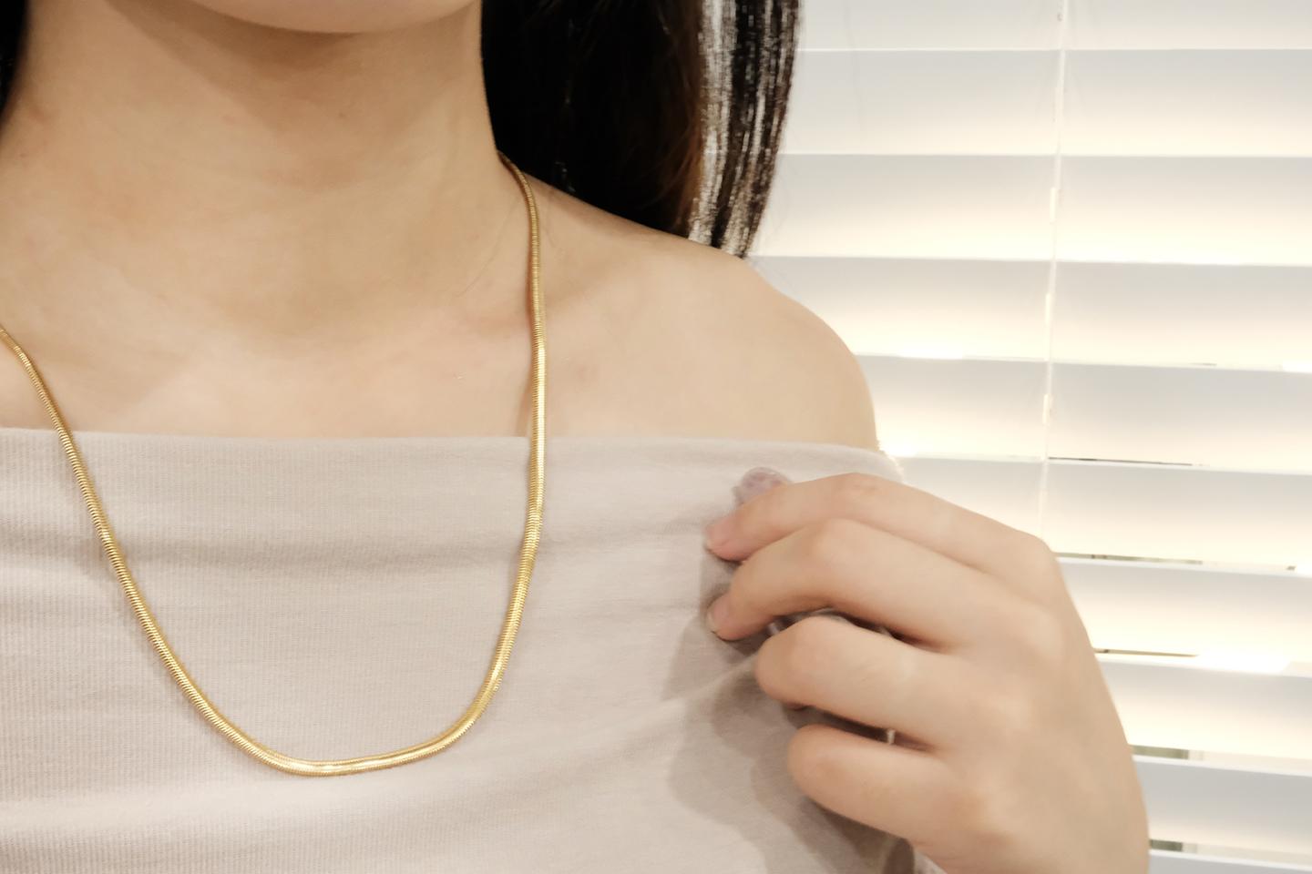 뱀줄 한줄 두줄 목걸이