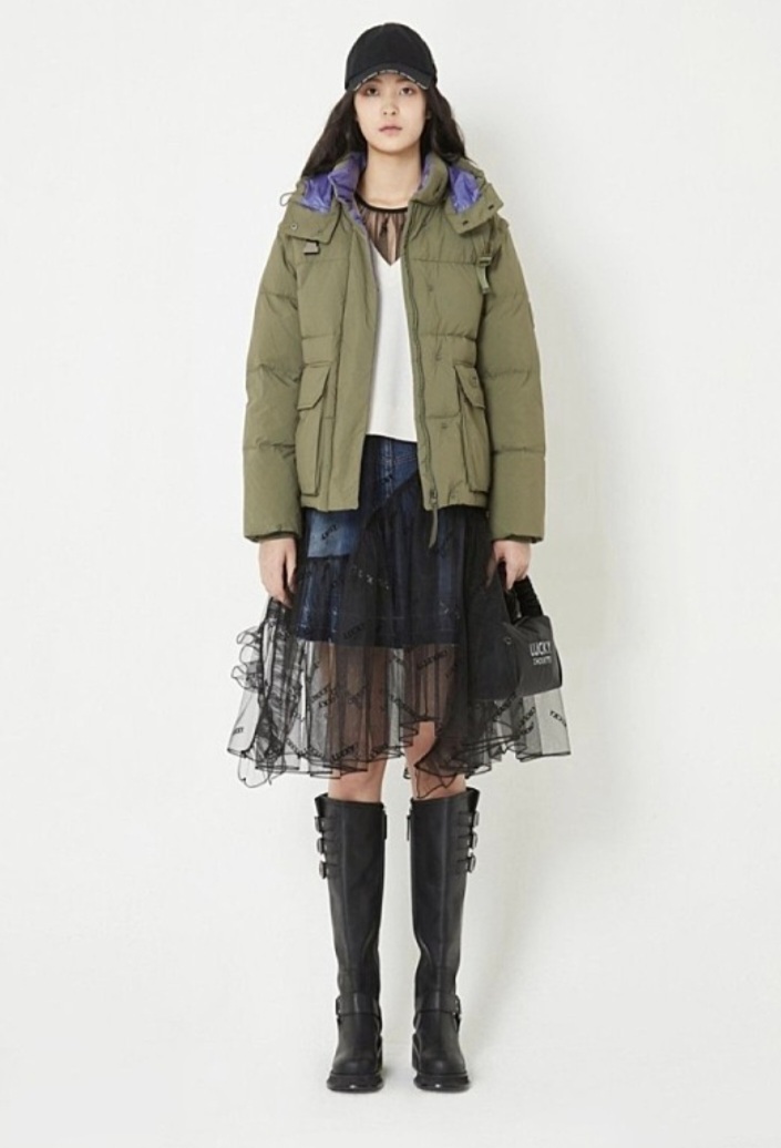 럭키슈에뜨 × 코오롱스포츠 베스트 분리 패딩 36(55)