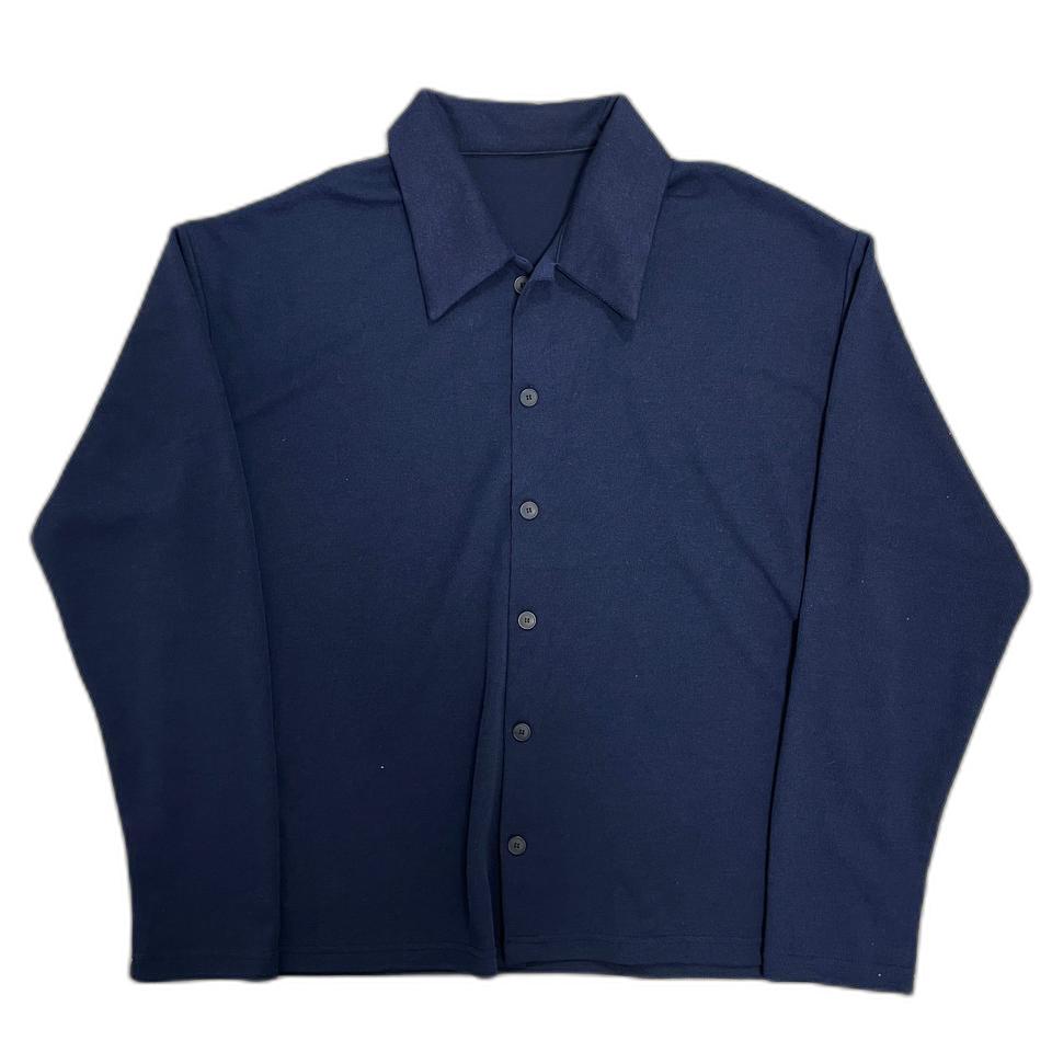 오버핏 카라 얇은 네이비 가디건