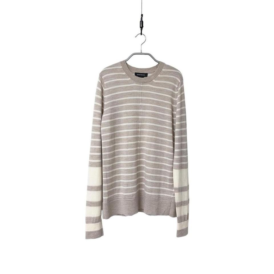 클럽모나코 울 100 스트라이프 니트