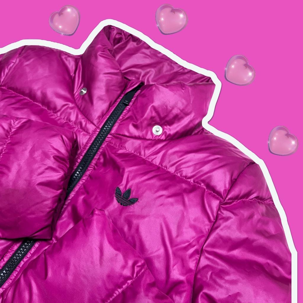 덕다운)아디다스 파이어버드 패딩 핑크