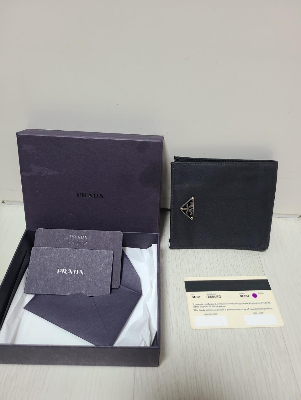 프라다 나일론 반지갑