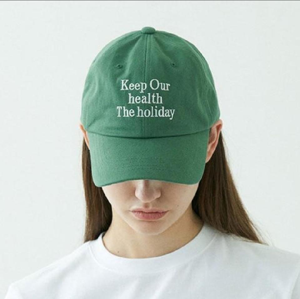 밀로 시그니처 볼캡 모자 그린