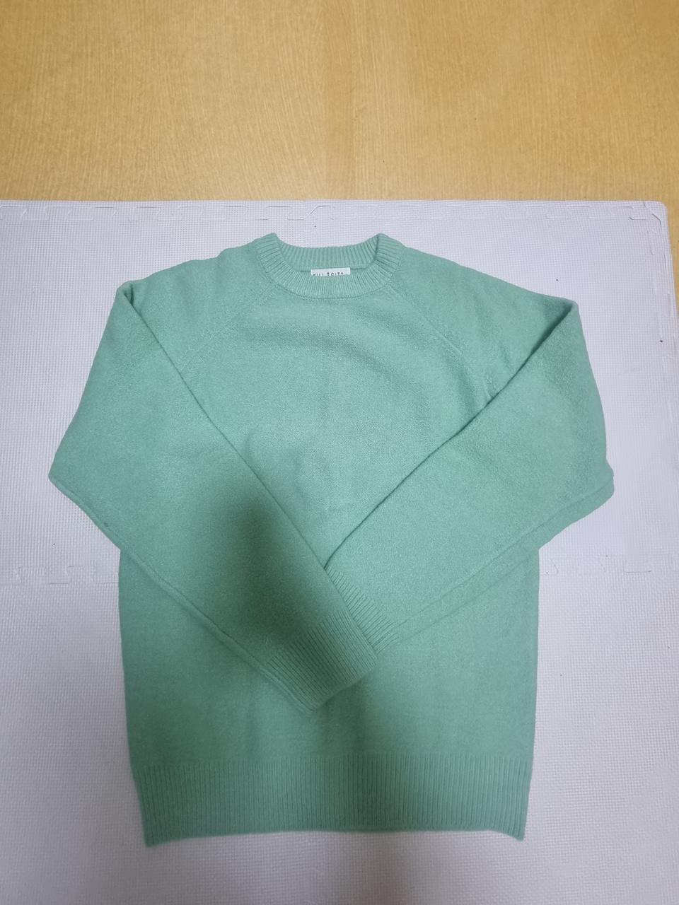 남녀공용 민트색 라운드 니트 새제품 xl 사이즈 판매합니다 ~^^!