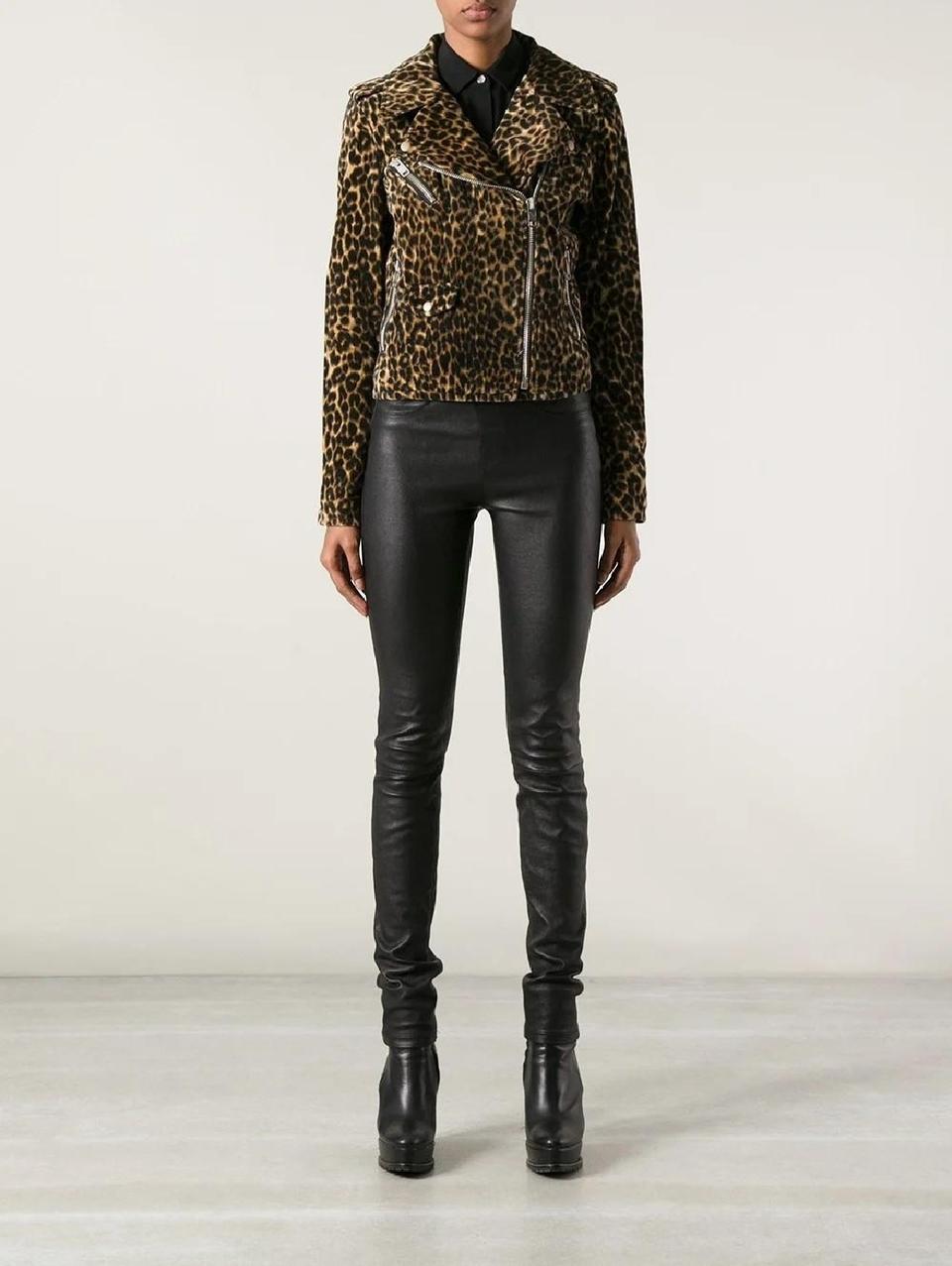 랄프로렌 정품 레오파드 라이더 자켓 T3