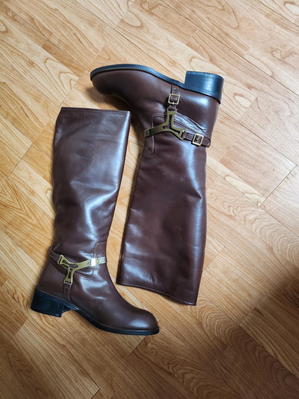 금강제화  레노마천연소가죽 롱부츠