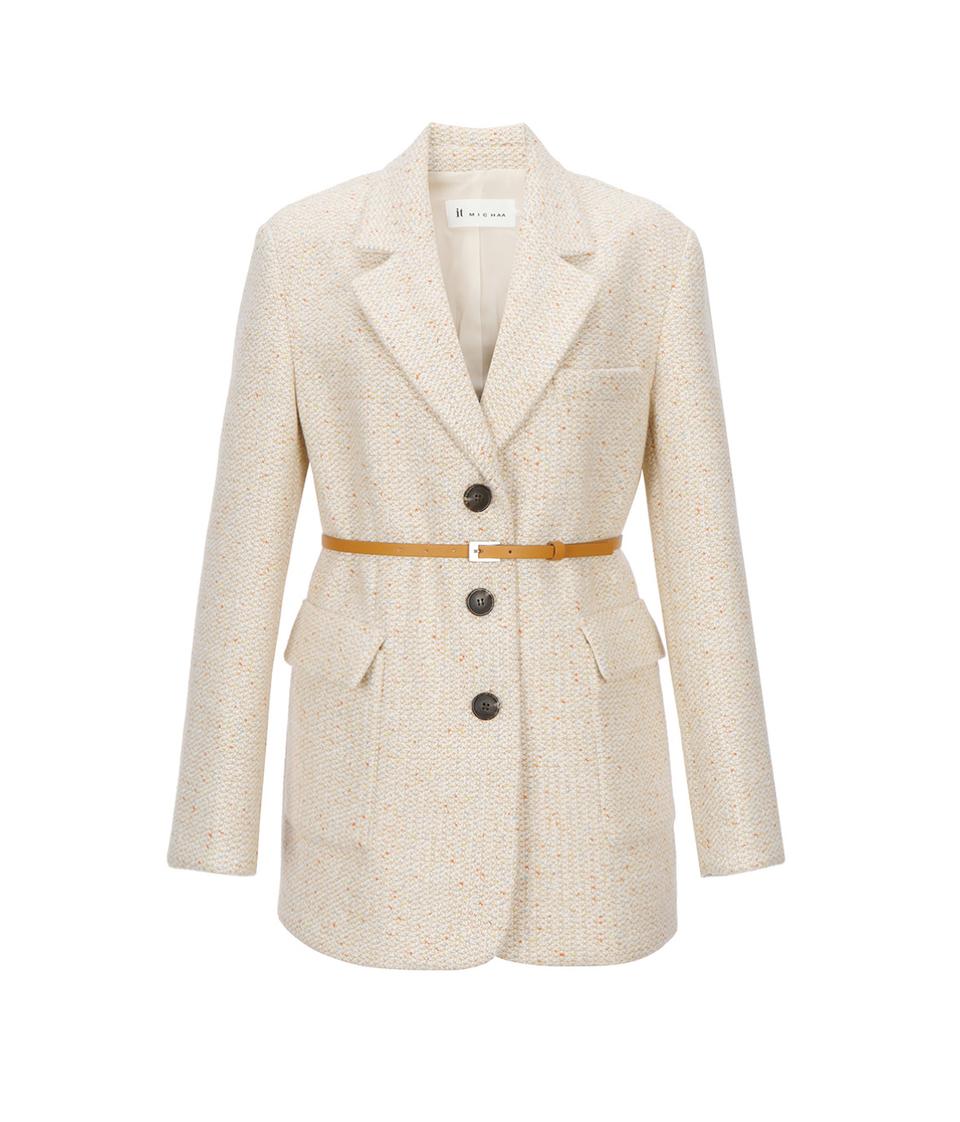 잇미샤 벨티드쟈켓 (새상품 1회착용) 셋업