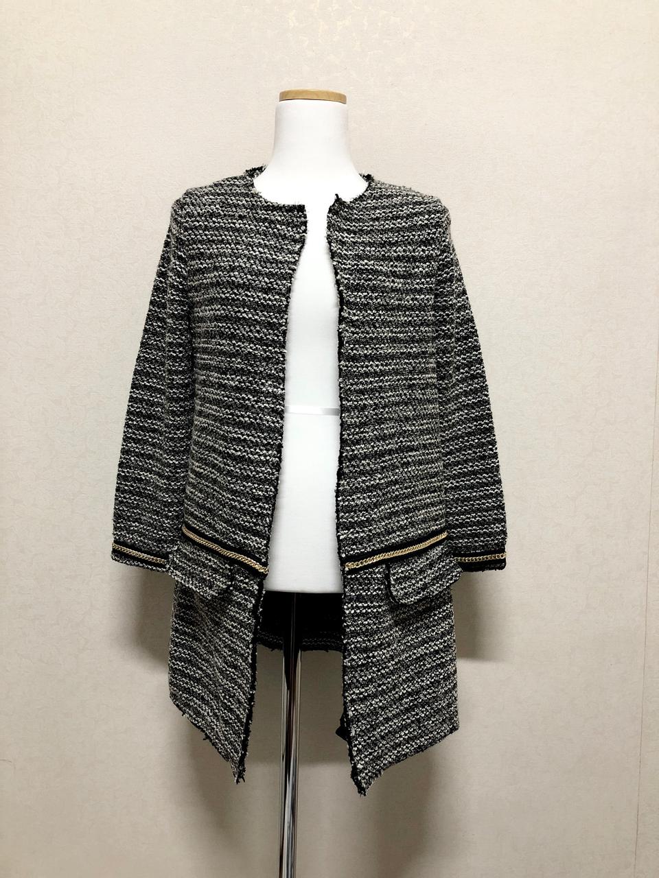 자라 체인 자켓가디건