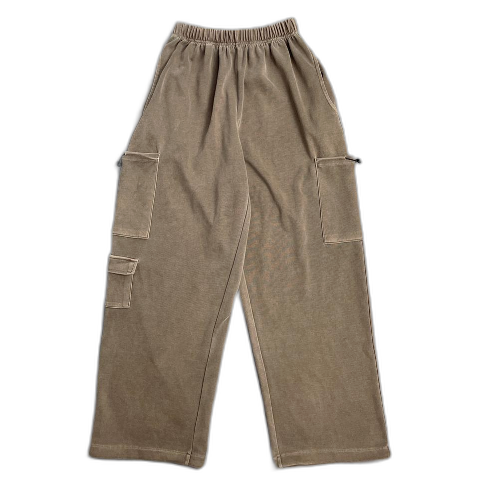 벌룬 스웻 카고 팬츠 통큰 카고 바지