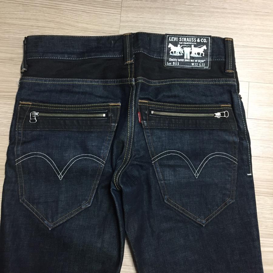 리바이스 511 슬림 32 / 진청 청바지