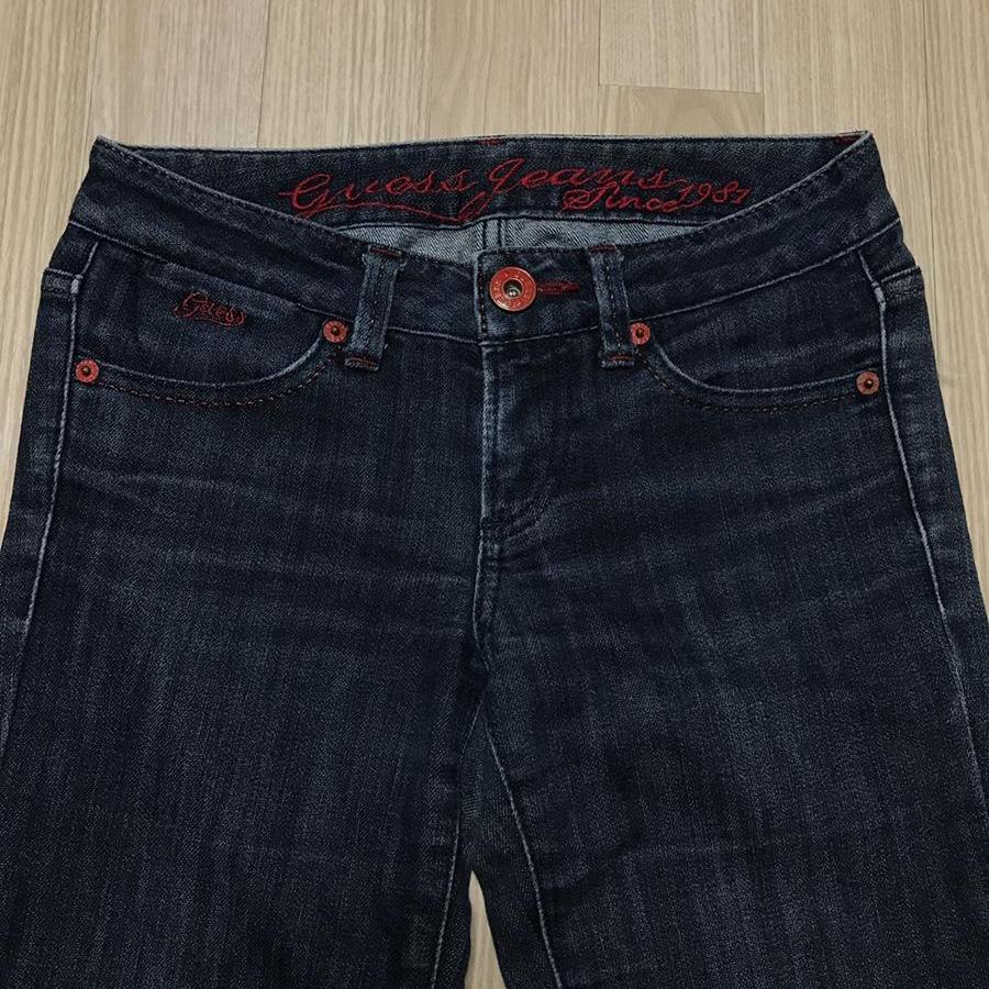 게스 롤리팝 청바지 25-26 일자 스트레이트진 바지 / 키작녀