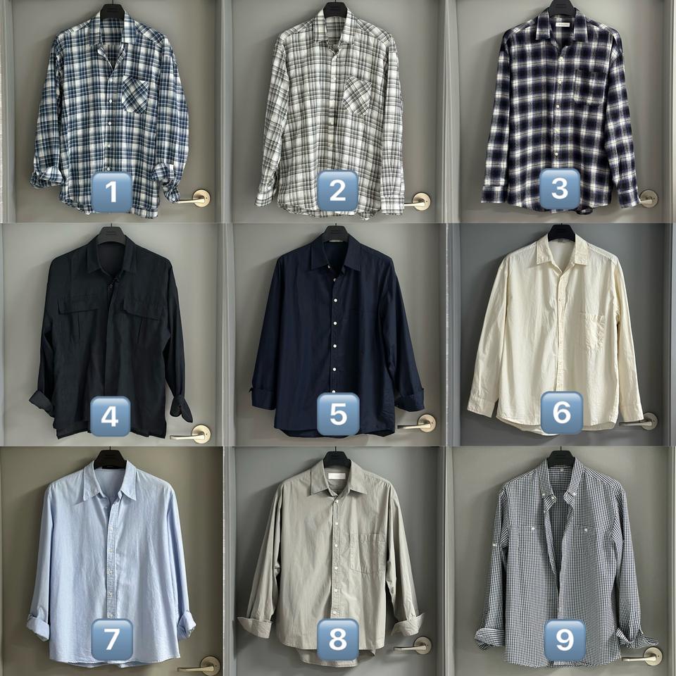 남자 셔츠 정리 [옷장정리 대방출 셔츠 남녀공용 오버핏]